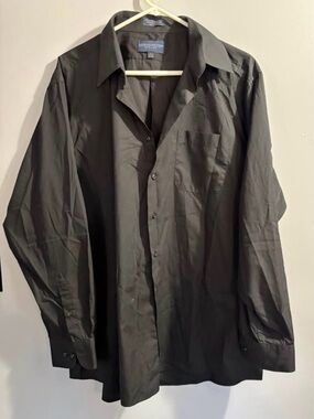 Giorgio Brutini Black Men's Dress Shirt - Collared Button-Up